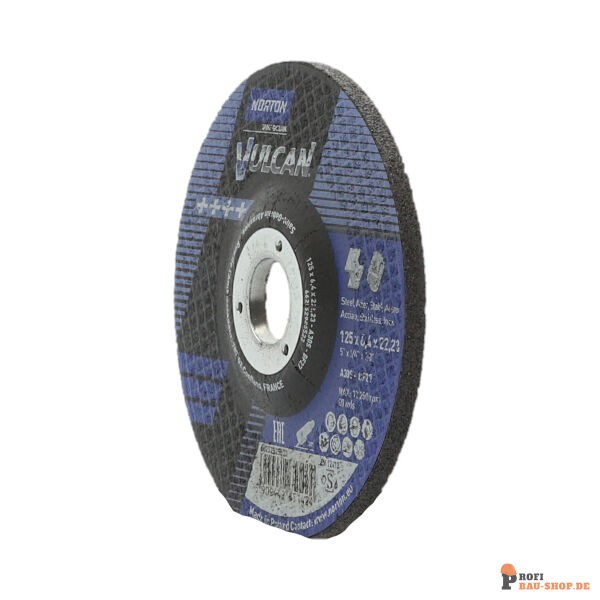 nortonschleifmittel/NORTON_schleifmittel_66252925523 Norton Vulcan Metal Inox Grinding Wheel 125x6.4x22.23 GRIT 30_134200